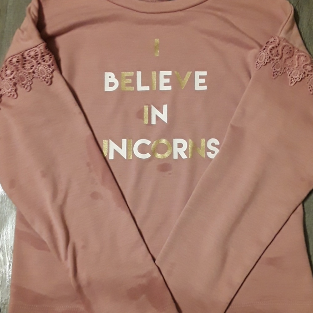 A long pink sleeve shirt